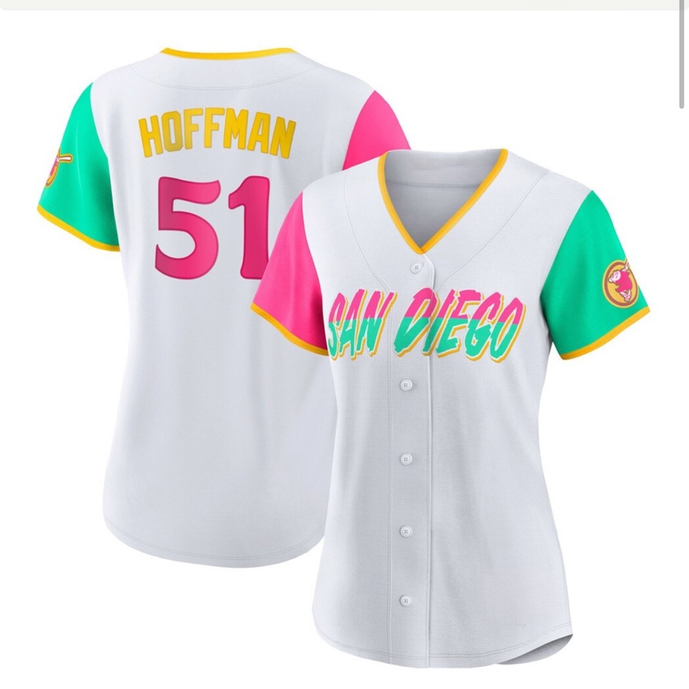 Trevor Hoffman 51 Fantasy Multicolor San Diego Jersey